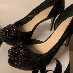 Nine West (Size 8M) Black/Black Fabric